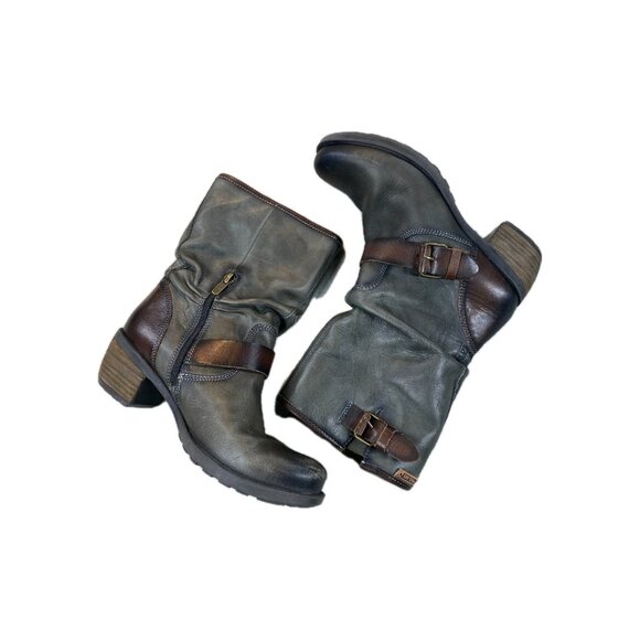 PIKOLINOS Shoes - Pikolinos Le Mans Ankle Boots Womens 37 Gray Leather Mountain Hiking Outdoor
